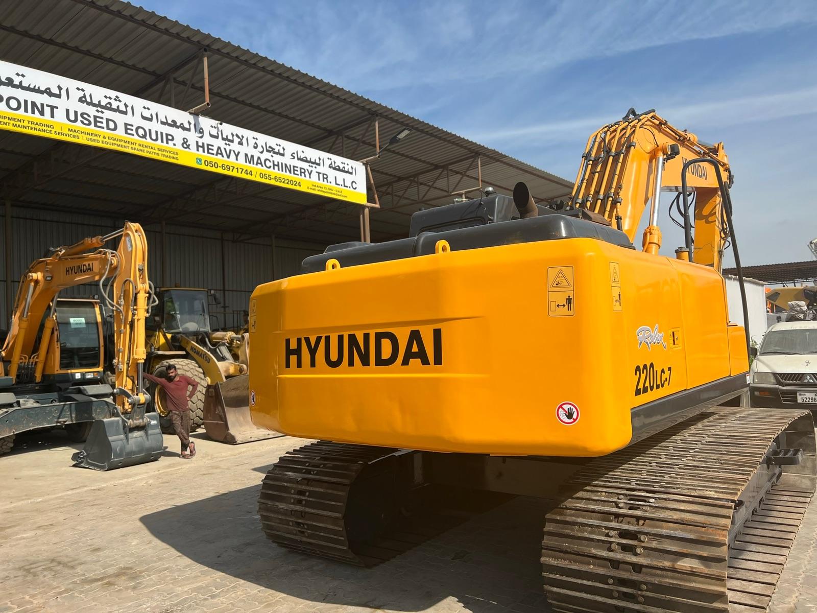 ad hyundai 220 lc 7 wide chain crawler excavator for sale